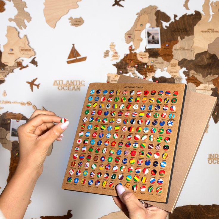Flags of the World Kit of 291 Flags of the States Push Pins Flags Flag Pins for the Wooden World Map Wall Decoration Etsy